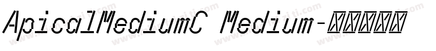 ApicalMediumC Medium字体转换